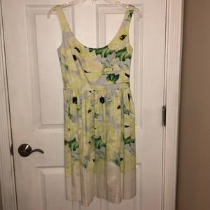 Yellow Poppy French Connection Sleeveless dress